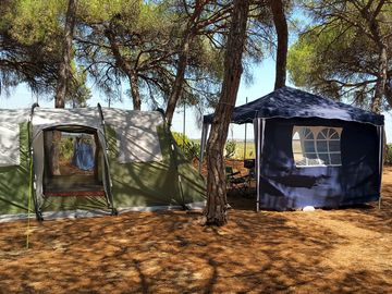 La zona de acampada