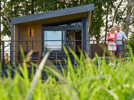 Extérieur d'une cabane de glamping