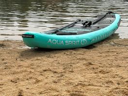 El llac anava molt bé per fer paddle surf