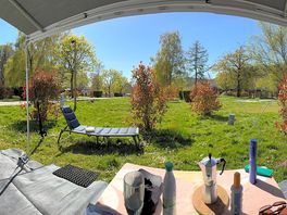 Vue sur le camping