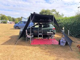 Mit tentbox sat op! Masser af plads!