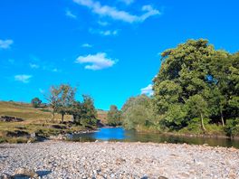 The river shore 5mins walk from site just after the cows 🐮