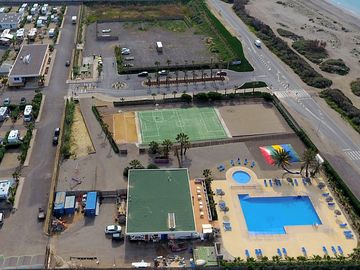 Vue aérienne de la piscine