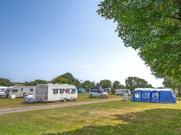 Grass pitch area
