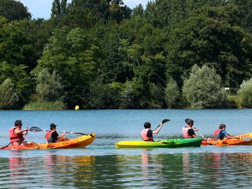 Kanufahren auf dem See