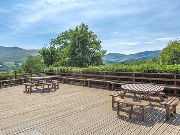 Views from the seating on the deck