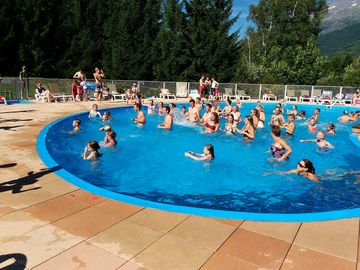 Atividades na piscina