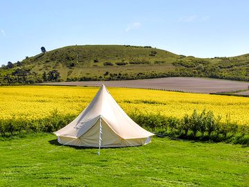 Bell tent view